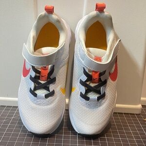 Nike Kids White and Red Sneakers